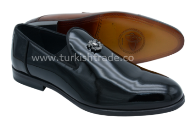 Herren Loafers aus schwarzem Lackleder