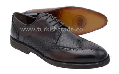 Dunkelbraune Brogue-Schuhe für Männer