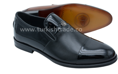 Men's Black Leather Loafers