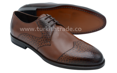 Men's Two-Tone Leather Derby Shoes