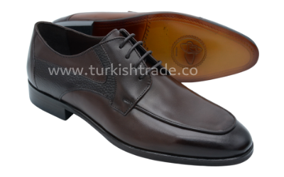 Men's Brown Leather Derby Shoes
