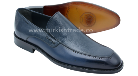 حذاء رجالي من الجلد الأزرق للرجال حذاء رجالي من الجلد الأزرق للرجال