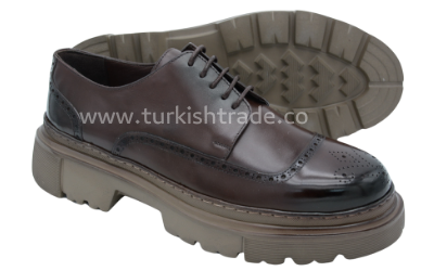 Men's Black Chunky Oxfords