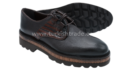 Zapatos derby de piel para hombre Men's Leather Casual Derby Shoes