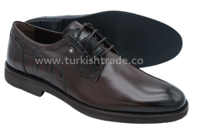 Brown Leather Derby Shoes