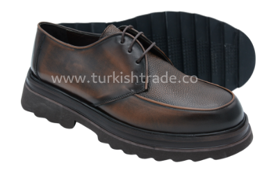 Men's Brown Chunky Sole Shoes