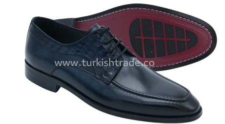 2600fkhmn00033 dark blue Navy Calf Leather Dress Shoes