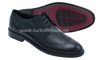 Herren Brogues aus schwarzem Leder