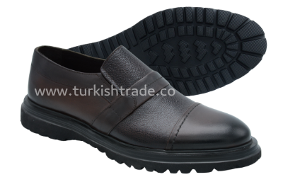 Men's Dark Brown Leather Loafers