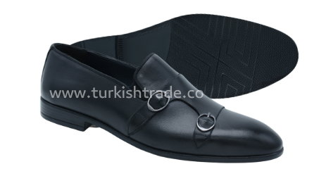 2600qlomn00005 black Schwarze Doppelmonk-Schuhe für Männer