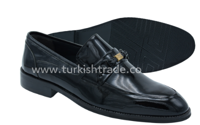 Men's Black Patent Leather Loafers